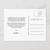 Abschluss Danke, Script Three Grad Foto Postkarte (Rückseite)