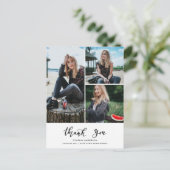 Abschluss Danke, Script Three Grad Foto Postkarte (Stehend Vorderseite)