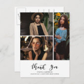 Abschluss Danke, Script Three Grad Foto Postkarte (Vorne/Hinten)