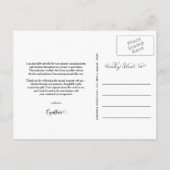 Abschluss Danke, Script Three Grad Foto Postkarte (Rückseite)