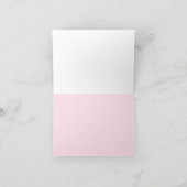 Abschluss danken Ihnen Anmerkungs-Karte -- Rosa Dankeskarte (Innenseite)