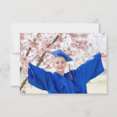 Abschluss Dankeschön Foto Dankeskarte (Rückseite)