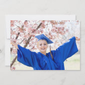 Abschluss Dankeschön Foto Dankeskarte (Rückseite)