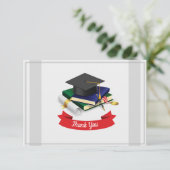 Abschluss Dankeschön Karte (Stehend Vorderseite)