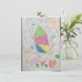 Abschluss Dankeschön Karte (Stehend Vorderseite)