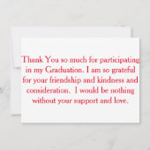 Abschluss Dankeschön Karte (Rückseite)