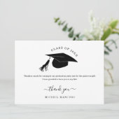 Abschluss Dankeschön Karte - Schule oder Uni (Stehend Vorderseite)