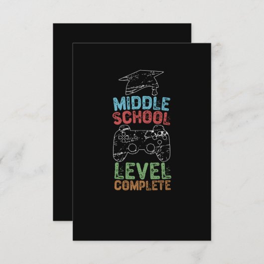 Abschluss Dankeskarte (Vorne/Hinten)