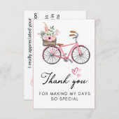 Abschluss Dankeskarte (Vorne/Hinten)