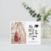 Abschluss | Das Beste ist noch nicht zu kommen Skr Postkarte (Stehend Vorderseite)