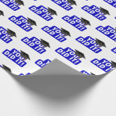 Abschluss, dass Sie es Blue Sign Geschenkpapier (Ecke)