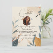 Abschluss Daughter Ankündigung (Stehend Vorderseite)