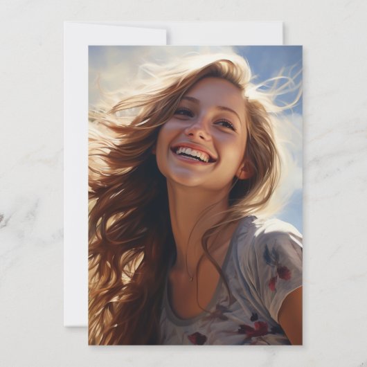 Abschluss Daughter Ankündigung (Rückseite)