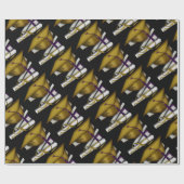 Abschluss Day Cap Books & Diploma Wrapping Paper2 Geschenkpapier (Flach)