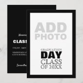 Abschluss Day Class Anpassbares Foto Ankündigung (Vorne/Hinten)