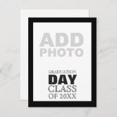 Abschluss Day Class Anpassbares Foto Einladungspostkarte (Vorne/Hinten)