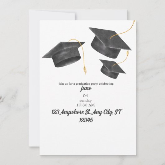 Abschluss Day Einladung (Rückseite)