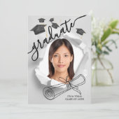 Abschluss Day Einladung (Stehend Vorderseite)