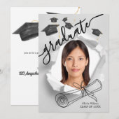 Abschluss Day Einladung (Vorne/Hinten)