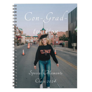 Abschluss Day Foto Erinnerungen Notebook Notizblock