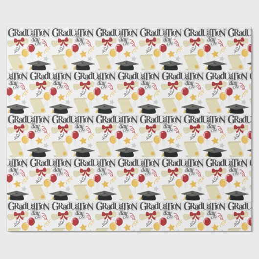 Abschluss Day Geschenkpapier (Flach)