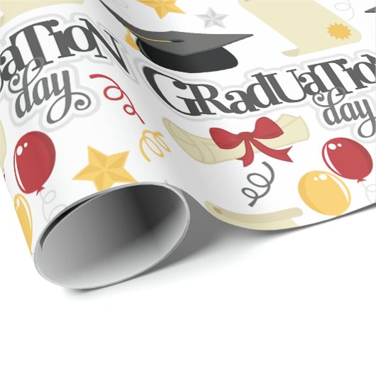 Abschluss Day Geschenkpapier (Rolleneckpunkt)