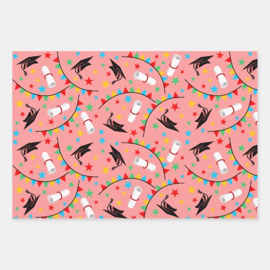 Abschluss Day Geschenkpapier Set (Vorderseite)