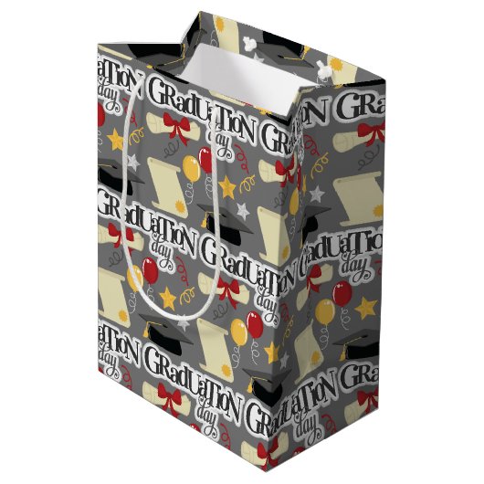 Abschluss Day Mittlere Geschenktüte (Rückseite Schrägansicht)
