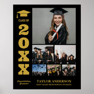 Abschluss Day Senior Year Class Foto Collage Poster