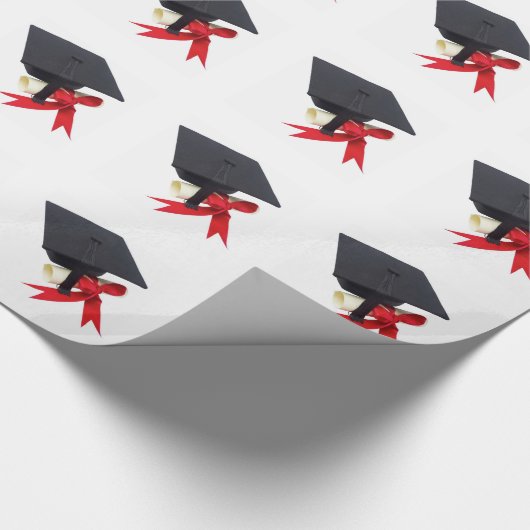 Abschluss Day von Janz White Geschenkpapier (Ecke)