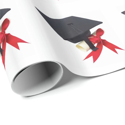 Abschluss Day von Janz White Geschenkpapier (Rolleneckpunkt)