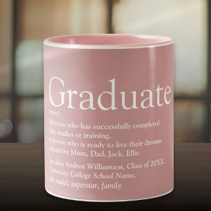 Abschluss Definition Modern Dusty Rose Zweifarbige Tasse