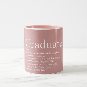 Abschluss Definition Modern Dusty Rose Zweifarbige Tasse