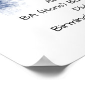 Abschluss-Degree-Zertifikat Poster (Ecke)