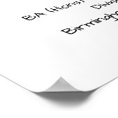 Abschluss-Degree-Zertifikat Poster (Ecke)
