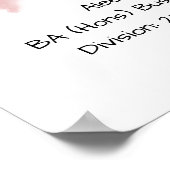 Abschluss-Degree-Zertifikat Poster (Ecke)