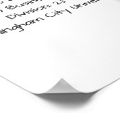 Abschluss-Degree-Zertifikat Poster (Ecke)