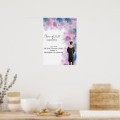 Abschluss-Degree-Zertifikat Poster (Küche)