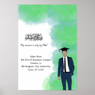 Abschluss-Degree-Zertifikat Poster