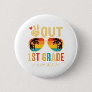 Abschluss der 1. Klasse am letzten Schultag Button
