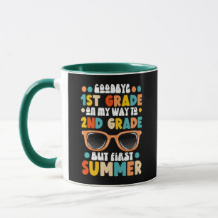 Abschluss der 1. Klasse bis 2. Klasse Sommer Tasse