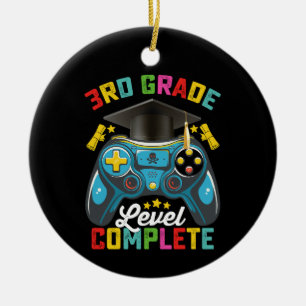 Abschluss der 3. Klasse Abitur Gaming Gamer Keramik Ornament
