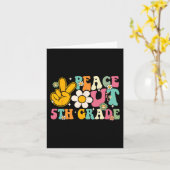 Abschluss der 5. Klasse am letzten Schultag Karte (Gelbe Blume)