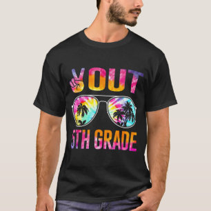 Abschluss der 5. Klasse der Gefärbte Krawatte am l T-Shirt