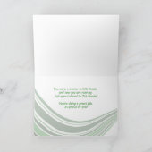 Abschluss der 6. Klasse, Softball und Hut Karte (Innenseite)