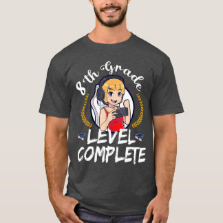 Abschluss der 8. Klasse 2023 Abschluss Anime Spiel T-Shirt