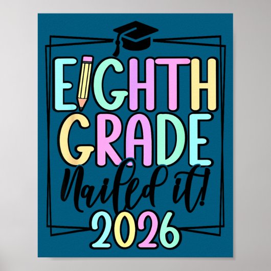 Abschluss der 8. Klasse 2026 an der Mittelschule Poster (Vorne)