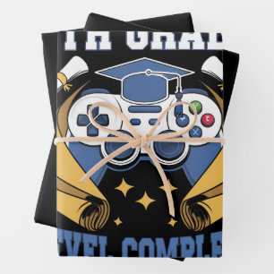 Abschluss der 8. Klasse Gaming Gamer Abschluss Geschenkpapier Set