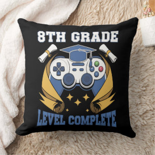 Abschluss der 8. Klasse Gaming Gamer Abschlussfeie Kissen