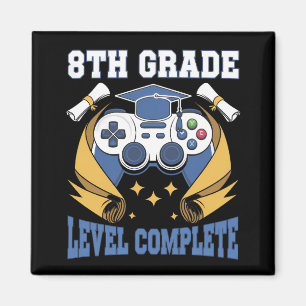 Abschluss der 8. Klasse Gaming Gamer Abschlussfeie Magnet